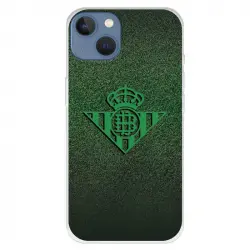 Funda Para Iphone 13 Del Betis Escudo Verde Fondo Trama - Licencia Oficial Real Betis Balompié