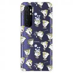 Funda Para Xiaomi Mi Note 10 Lite Oficial De Disney Chip Potts Siluetas - La Bella Y La Bestia