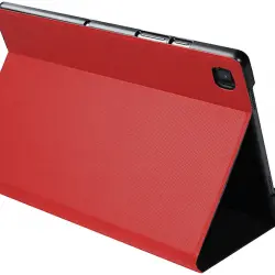 Funda tablet - Silver Sanz HT BookCase Wave, Para Samsung Galaxy Tab A7 2020 10.4", Transporte, Rojo