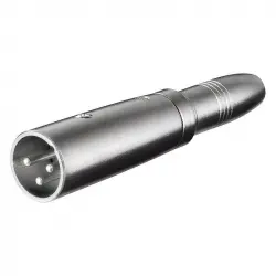Goobay Adaptador XLR a Jack 6.35mm Macho/Hembra Gris