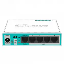 MikroTik HEX Lite Router MPLS 5 Puertos RJ45 PoE