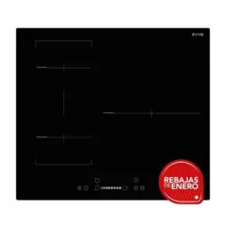 Placa Inducción Evvo V60 Duo Bright Glass 60cm