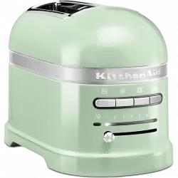 Tostadora - KitchenAid 5KMT2204EPT, 1250 W, 2 Rebanadas, Función descongelación y Recalentado, Verde
