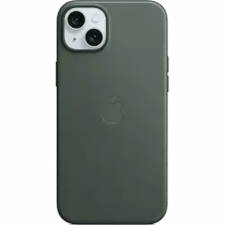 APPLE Funda de trenzado fino con MagSafe para iPhone 15 Plus, Verde perenne