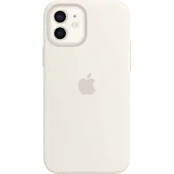 Apple funda silicona con MagSafe para el iPhone 12 y Pro, Blanco