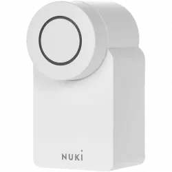 Cerradura electrónica - NUKI Smart Lock (4.ª generación), Amazon Alexa, Google Home o Apple, Blanco