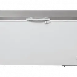 Congelador horizontal - Jocel JCH-488, 488 l, 4 cestas, Tapa inox, Luz LED, Tirador con cerradura, A+, Blanco