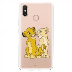 Funda Oficial Disney Simba Y Nala Transparente Para Xiaomi Mi Max 3 - El Rey León
