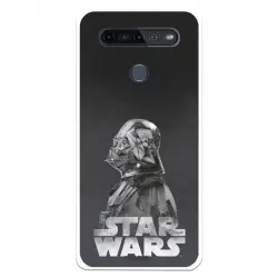 Funda Para Lg K51s Oficial De Star Wars Darth Vader Fondo Negro - Star Wars