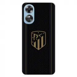 Funda Para Oppo A17 Del Atlético De Madrid Escudo Dorado Fondo Negro - Licencia Oficial Atlético De Madrid