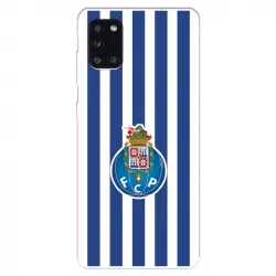 Funda Para Samsung Galaxy A31 Del Fútbol Club Oporto Escudo Rayas - Licencia Oficial Fútbol Club Oporto