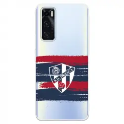 Funda Para Vivo Y70 Del Huesca Rayas Transparente - Licencia Oficial Sd Huesca