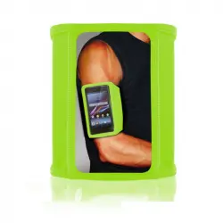 Ksix Funda Deportiva Universal Verde para Smartphone