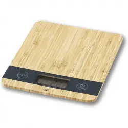 Lacor Báscula con Base de Bambú hasta 5Kg