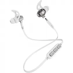 Avenzo AV639 Auriculares Bluetooth 2 en 1 Blanco/Plata
