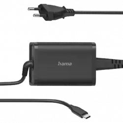 Cargador universal - Hama 00200006, Conexión USB-C, 100 240 V, 65 W, Negro