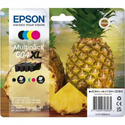Cartuchos de Tinta Originales Epson 604XL Alto Rendimiento (XL) Negro, Cian, Magenta, Amarillo