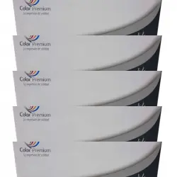 Color Premium Tóner Compatible con Brother TN2420/TN2410 Negro Pack 5 Unidades