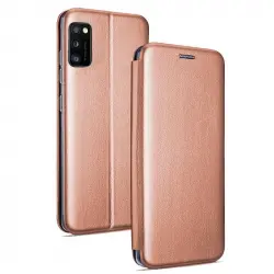 Cool Funda Flip Cover Elegance Rosa Oro para Samsung Galaxy A41
