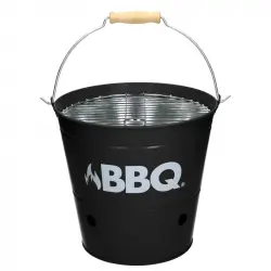 Ecd Germany Cubo De Parrilla De Carbón Ø25cm Negro Mate