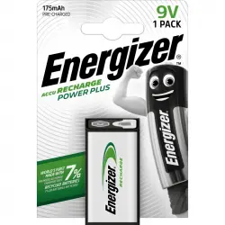 Energizer Power Plus Pila Recargable HR22 9V 175mAh