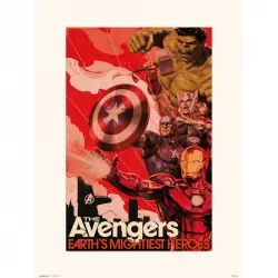 Erik Lámina Marvel Vengadores Earths Mightiest Héroes 40x30cm