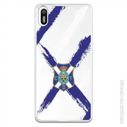 Funda Oficial Cd Tenerife Escudo Clear Ss18-19 Bq Aquaris X5