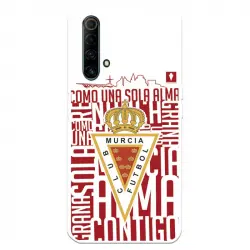 Funda Para Realme X50 5g Del Real Murcia Escudo Fondo Blanco - Licencia Oficial Real Murcia