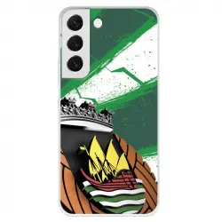 Funda para Samsung Galaxy S22 Plus del Rio Ave FC Escudo Fondo Verde y Blanco - Licencia Oficial Rio Ave FC