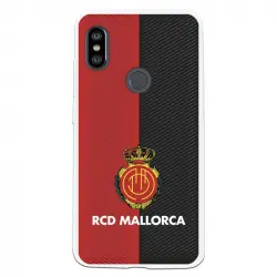 Funda Para Xiaomi Redmi Note 6 Del Mallorca Rcd Mallorca Diagonales Transparente - Licencia Oficial Rcd Mallorca