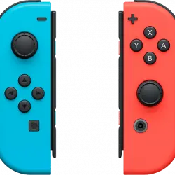 Mando - Joy-Con Set, Nintendo Switch, Izquierda y Derecha, Vibración HD, Rojo Azul Neón