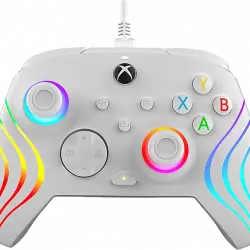 Mando - PDP Afterglow Wave, Para Xbox Series X, Cable, Blanco