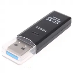 OcioDual Lector de Tarjetas SD/MicroSD USB 3.0 Negro