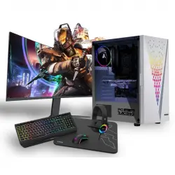 PC Racing Gaming AMD Ryzen 3 4100/8GB/500GB SSD/GTX 1050 Ti + Monitor 22" FullHD + Combo Gaming