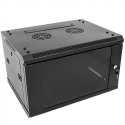 RackMatic SOHORack ASW-DIY Armario Rack Mural 19" 6U 600x450x375mm Negro