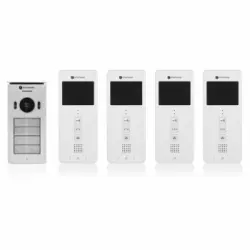 Sistema Videointerfono 4 Apartamentos Blanco 20,5x8,6x2,1cm Smartwares