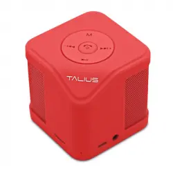 Talius Cube Altavoz Bluetooth 3W Rojo