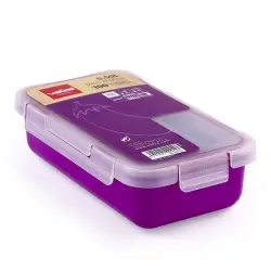 Valira Nomad - Recipiente Rectangular 0.5l En Plástico Cerámico Pbt. Morado