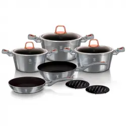 Berlinger Haus Moonlight Batería de Cocina 10 Piezas Aluminio Forjado