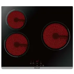 Brandt - Placa Vitrocerámica Brant Con 3 Zonas De Cocción - BPV6322B