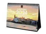 Calendario de mesa 2024 Finocam S-21x15 Pueblos con encanto con espacio para anotaciones catalán