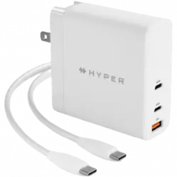 Cargador - Hyper Juice, USB-C, 140 W, Carga rápida, Blanco
