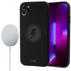 Cool Funda Cover Magnética Negra para iPhone 14 Pro