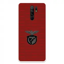 Funda Licencia Oficial Benfica Escudo Fondo Granate para Xiaomi Redmi 9