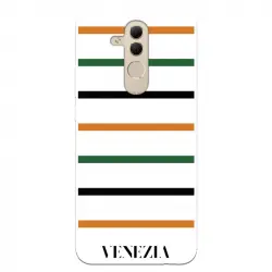Funda Para Huawei Mate 20 Lite Del Venezia Fondo Blanco Rayas - Licencia Oficial Venezia Football Club