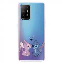 Funda Para Oppo A94 5g Oficial De Disney Angel & Stitch Beso - Lilo & Stitch