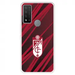 Funda Para Tcl 20r 5g Del Escudo - Líneas Rojas Y Negras - Licencia Oficial Granada Cf