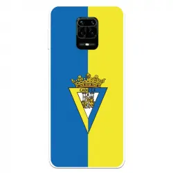 Funda Para Xiaomi Redmi Note 9 Pro Del Cádiz Escudo Fondo Bicolor - Licencia Oficial Cádiz Cf