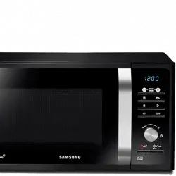 Microondas con grill - Samsung MG23F301TAK, 800 W, 6 niveles, Modo Eco, 23l, Negro