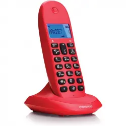 Motorola C1001L Teléfono Inalámbrico Rojo